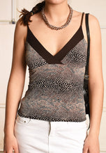 Y2K animal print Paris chic blouse top