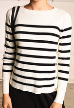 Y2K retro nautical knit Paris chic minimalist jumper