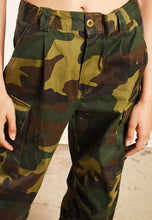 Y2K retro camo cargo military festival trousers