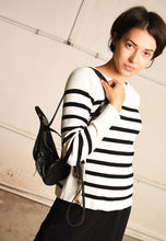 Y2K retro nautical knit Paris chic minimalist jumper