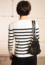 Y2K retro nautical knit Paris chic minimalist jumper