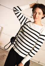 Y2K retro nautical knit Paris chic minimalist jumper