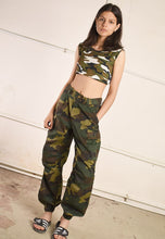 Y2K retro camo cargo military festival trousers