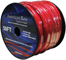 American Bass 1/0 AWG Wire 50ft spool Red