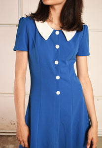 70's retro Paris chic mini minimalist dress