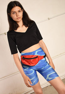 80's retro athleisure lycra festival leggings shorts