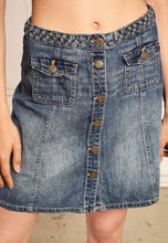 90's retro festival denim mini skirt