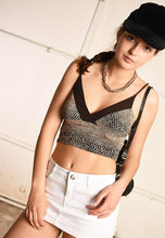 Y2K animal print Paris chic blouse top