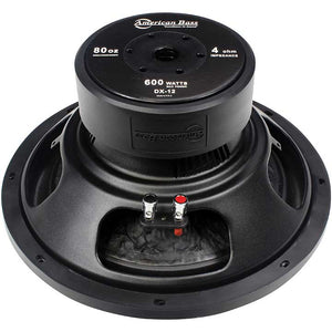 American Bass 12" woofer 600 watts max 4 Ohm SVC