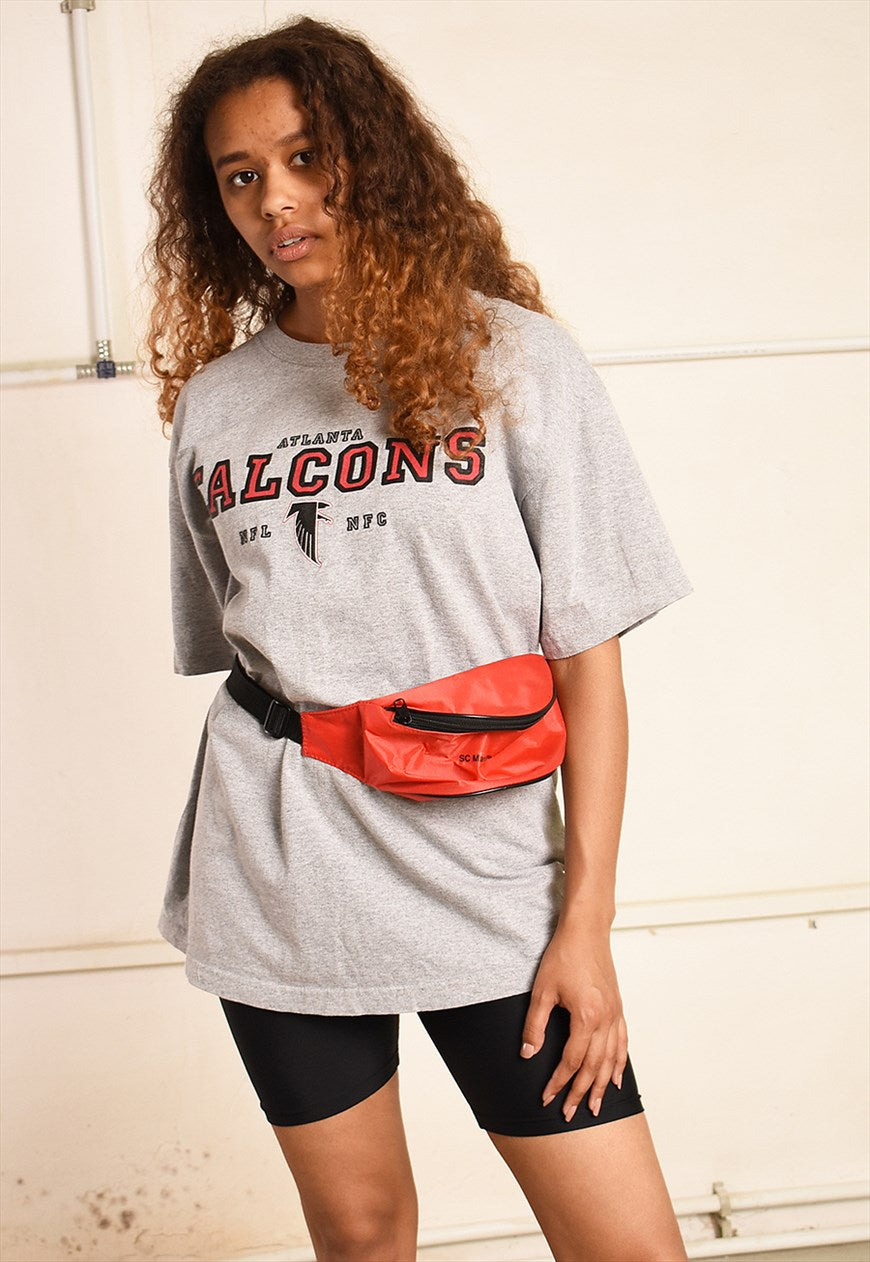 90's retro sports festival slogan FALCONS top t-shirt tee