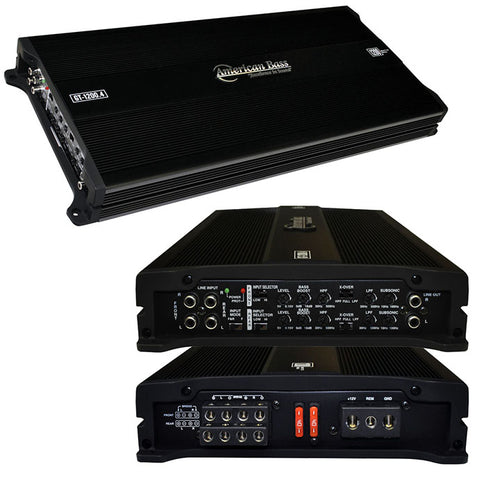 American Bass 4 Channel 1200W Max Amplifier