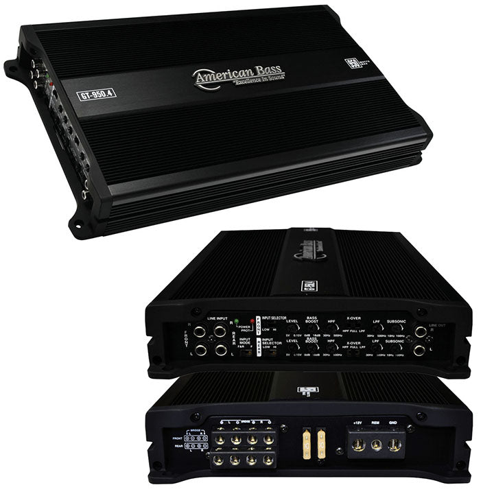 American Bass 4 Channel 950W Max Amplifier