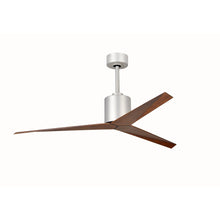 Shown in Brushed Nickel With Walnut Tone Blades