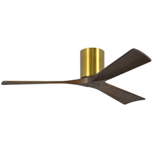 Shown in Brushed Brass / Walnut Blades / 52"