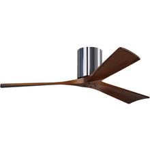 Shown in Polished Chrome / Walnut Blades / 52"