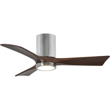 Shown in Polished Chrome / Walnut Blades / 42"