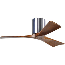 Shown in Polished Chrome / Walnut Blades / 42"