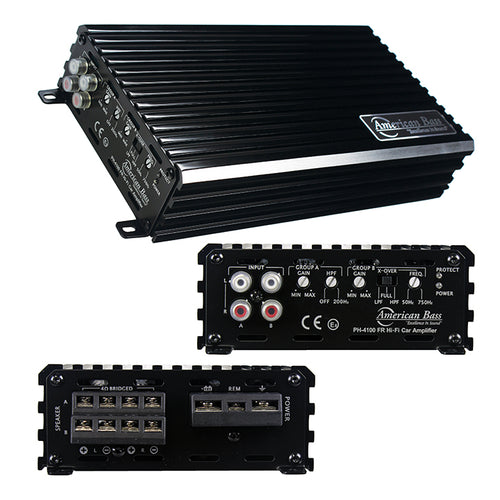 American Bass 4 channel amplifier 480W MAX