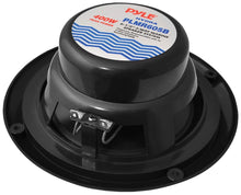 6 1/2'' 2-Way Dual Cone Marine Speakers- Black 400W Max