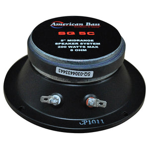 American Bass 5" Midrange Sealed Basket Speaker Black (Sold each) 200W Max