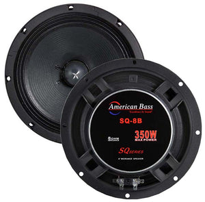 American Bass 8" Midrange open back speaker with grills (Sold each)